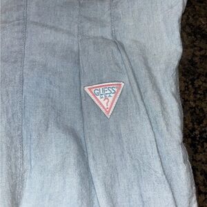 GUESS vintage  pink Triangle Logo outfit size 6M.